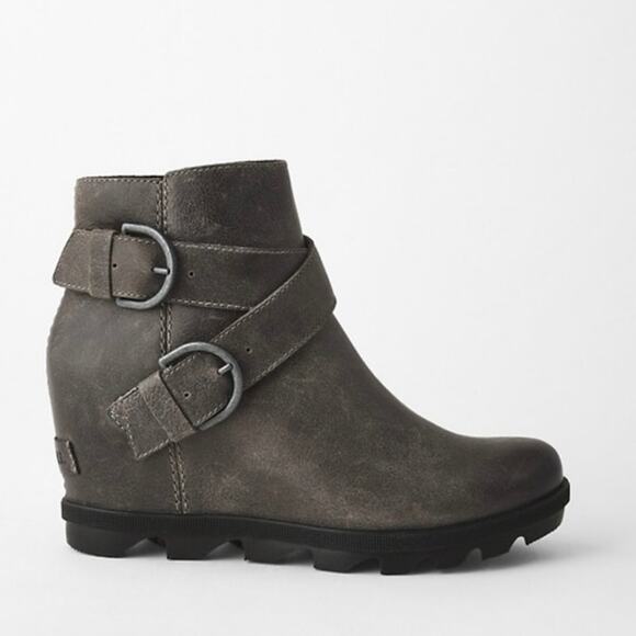 SOREL Joan of Arctic Wedge II Buckle Boots Size 8 - Picture 1 of 11
